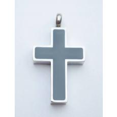 Danzetta Gedenkanhänger Asche Schmuckanhänger Kreuz Schwarz 7740