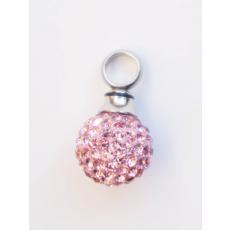 Danzetta Gedenkanhänger Asche Schmuckanhänger Shamballa Pink 7992